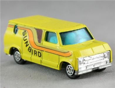 Yatming 1981 Yellow Sunbird Van Univ. Studios Toy Car  