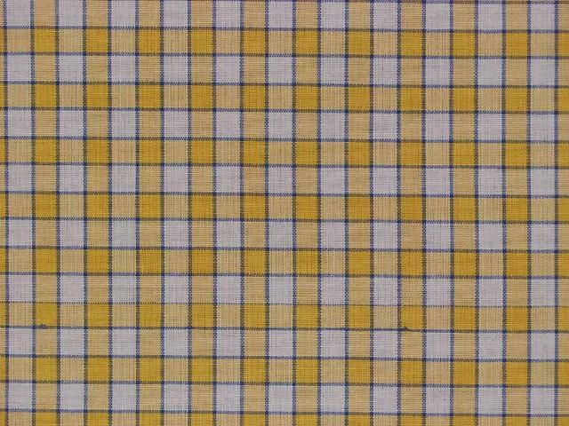 Laura Ashley Yellow Check Drapery Upholstery Fabric  